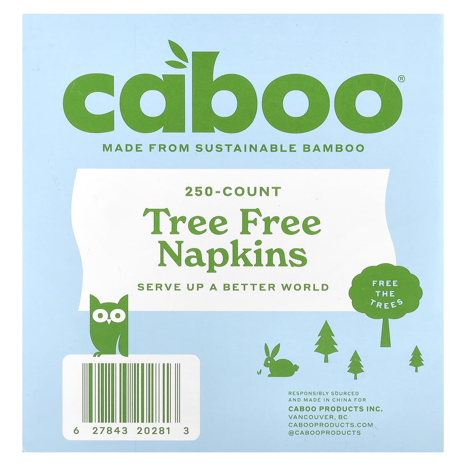 Soft & Sustainable Bamboo Napkins by Caboo - 250 Count - Image 2