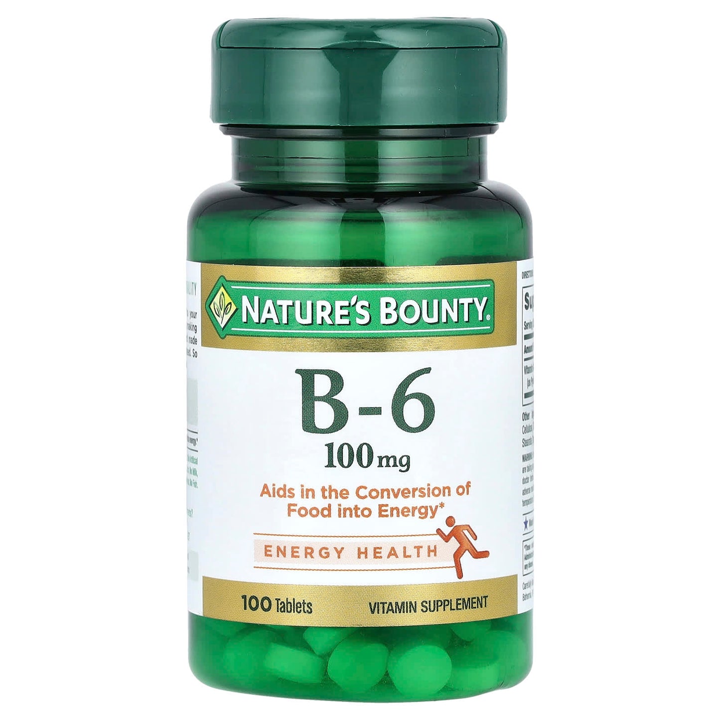 Nature's Bounty, Vitamin B-6, 100 mg, 100 Tablets - Image 1