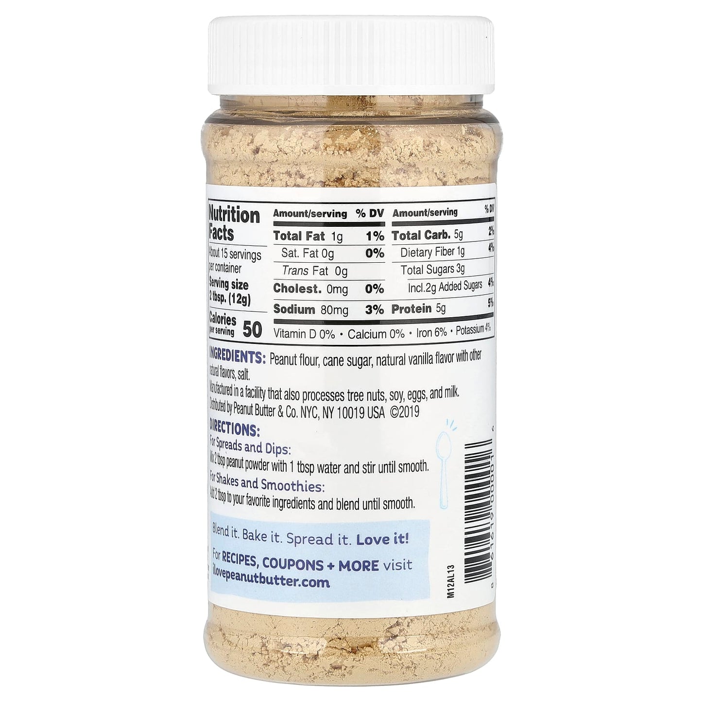 Peanut Butter & Co., Peanut Powder, Vanilla, 6.5 oz (184 g) - Image 2