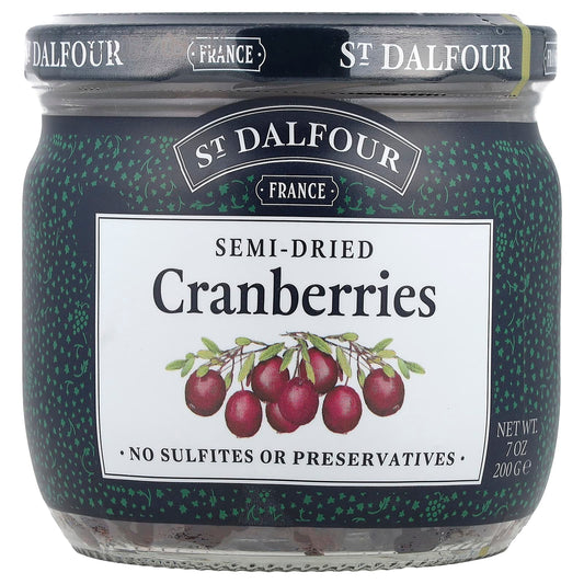 St. Dalfour, Semi-Dried Cranberries, 7 oz (200 g) - Image 1