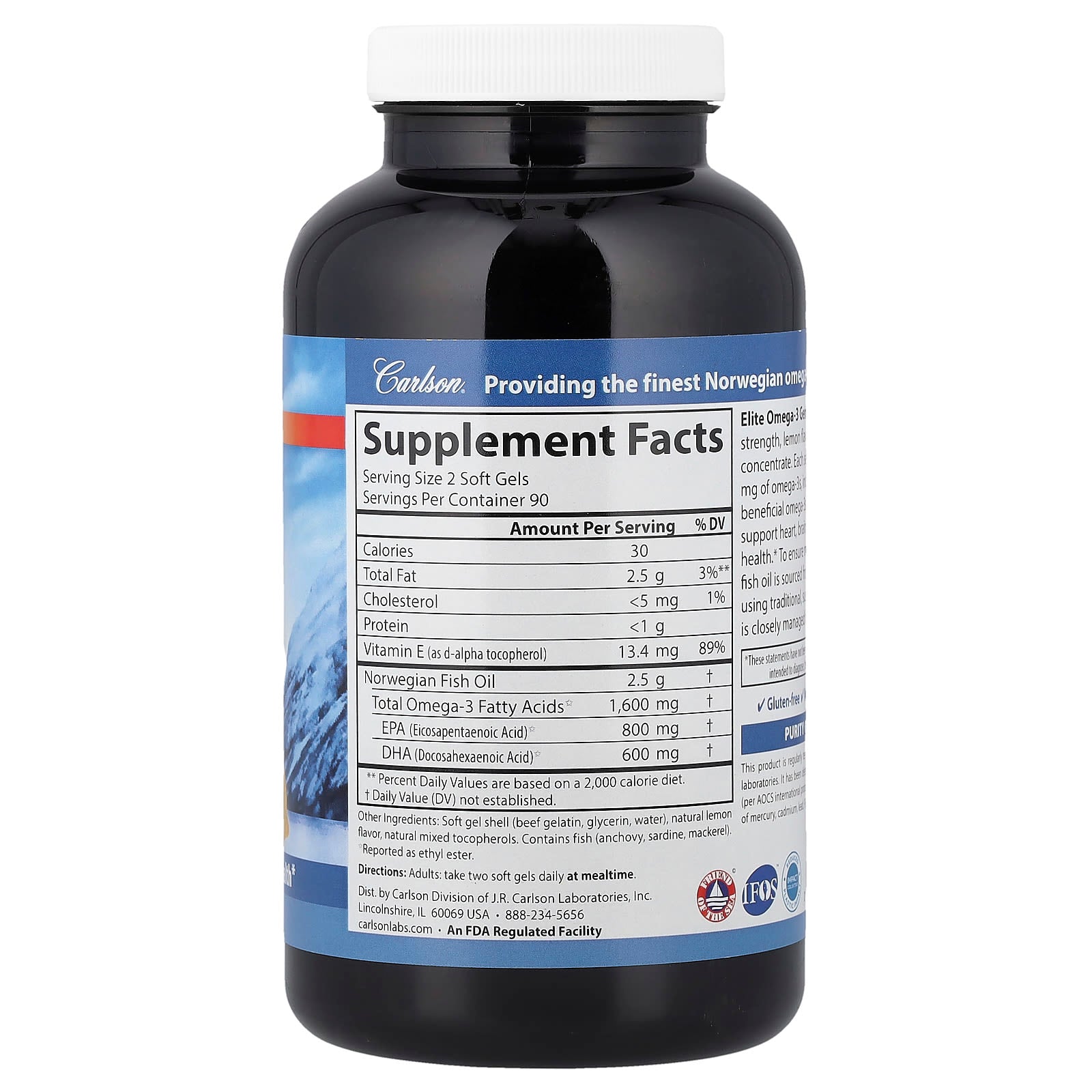 Wild Norwegian Omega-3 Fish Oil Supplement for Heart, Brain & Vision - Image 2
