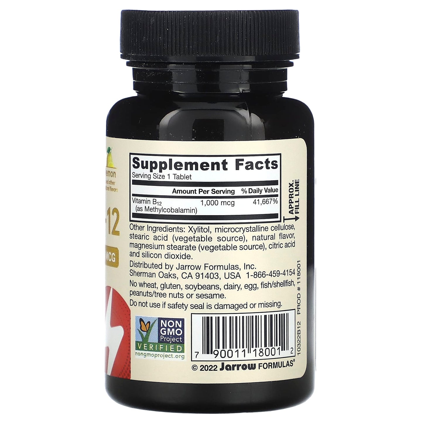Jarrow Formulas Methyl B-12 Extra Strength 1000 mcg Tablets - Image 2