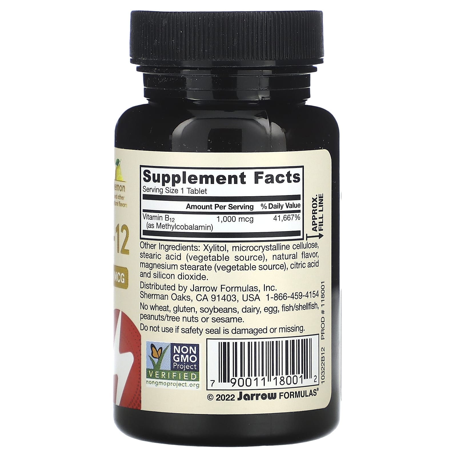 Jarrow Formulas Methyl B-12 Extra Strength 1000 mcg Tablets - Image 2