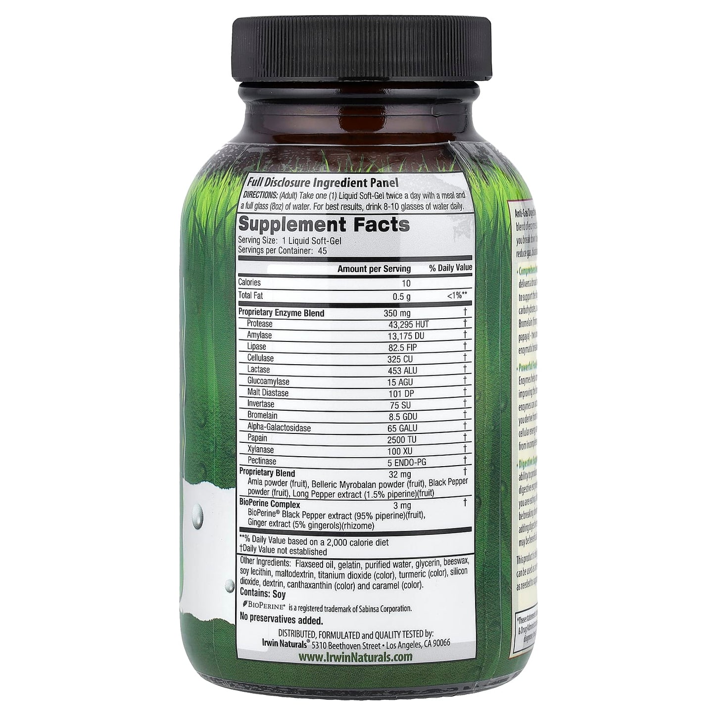 Natural Digestive Relief with Irwin Naturals Anti-Gas Digestive Enzymes - Image 2