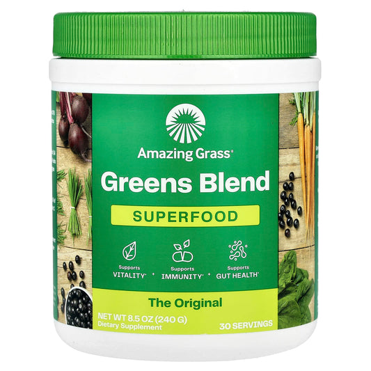 Amazing Grass Greens Blend Superfood, 14 Whole Food Ingredients - Image 1