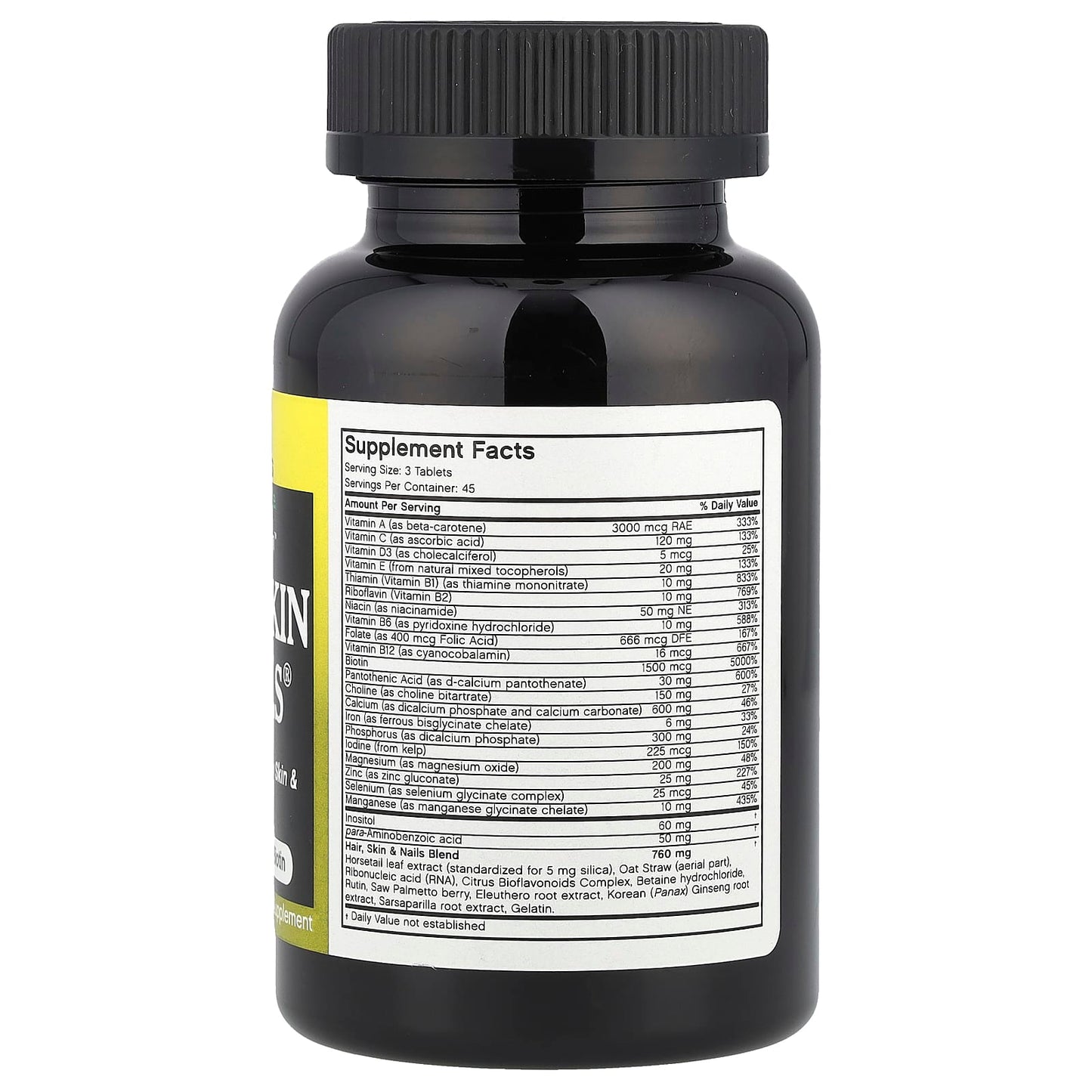 Futurebiotics Nutrition for Men—Hair, Skin & Nails — 135 Tablets - Image 2