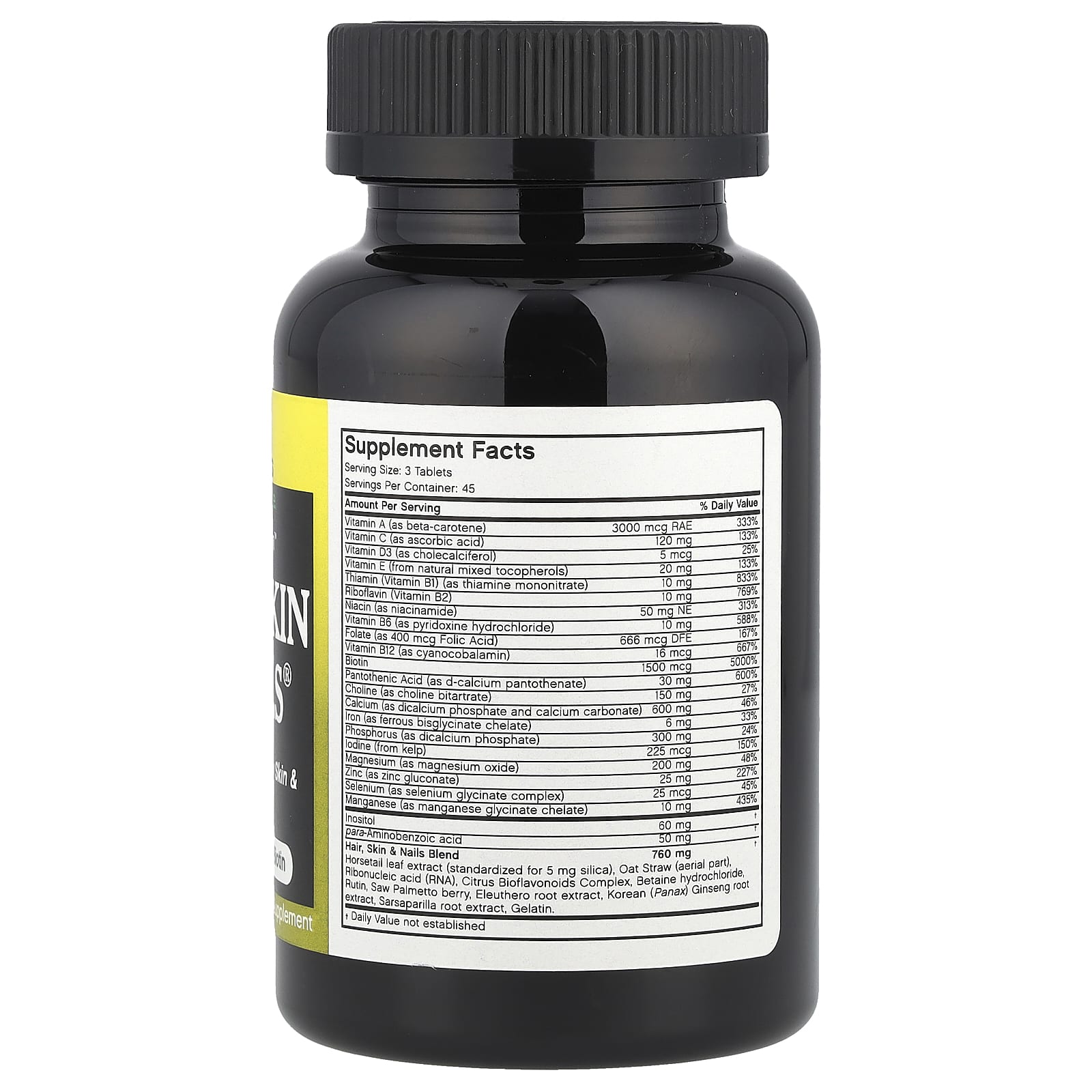 Futurebiotics Nutrition for Men—Hair, Skin & Nails — 135 Tablets - Image 2