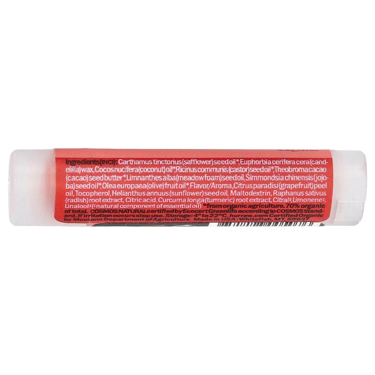 Hurraw! Balm Organic Lip Balm with Grapefruit, 0.17 oz - Image 2