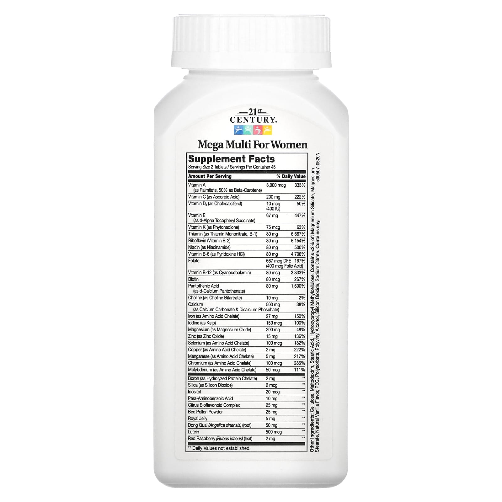 21st Century Mega Multi for Women - 90 Tablets of Nutrient-Rich Support - Image 2