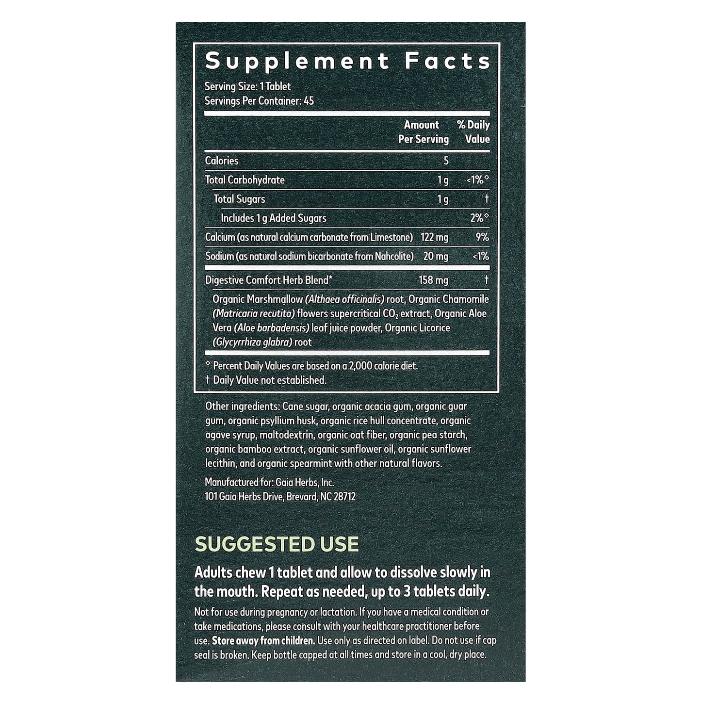 Reflux Relief - Natural Heartburn & Indigestion Chewable Tablets - Image 2