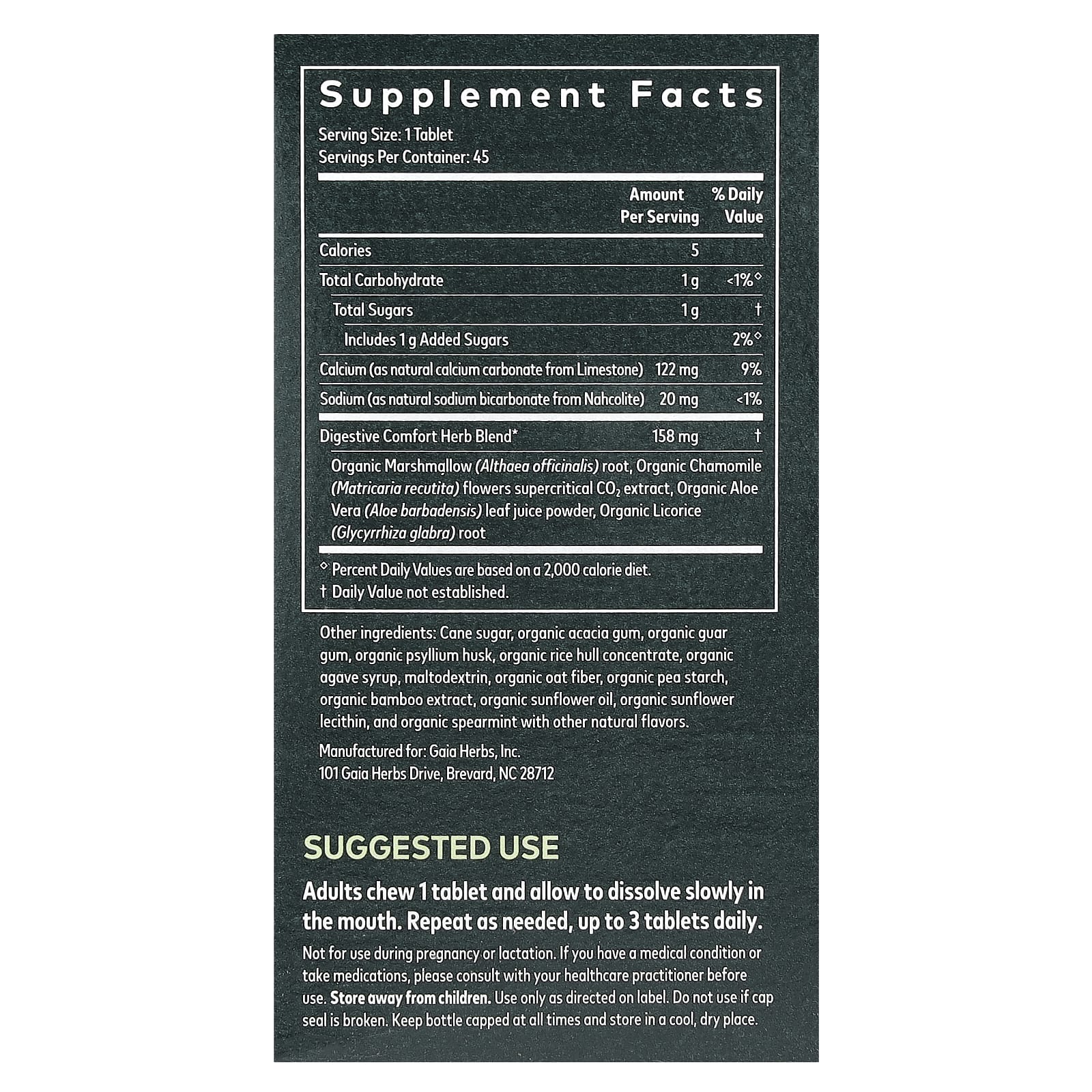 Reflux Relief - Natural Heartburn & Indigestion Chewable Tablets - Image 2