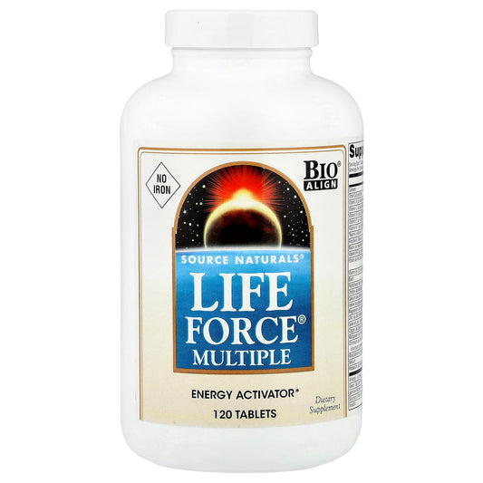Source Naturals, Life Force Multiple®, No Iron, 120 Tablets - Image 1
