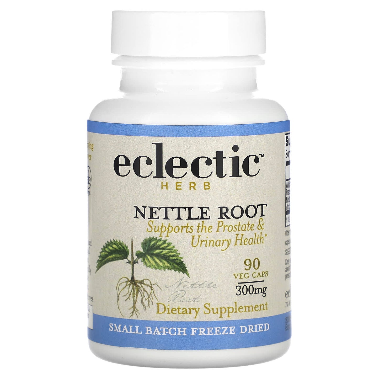 Nettle Root Supplement for Prostate Health - 90 Veg Caps, 300mg - Image 1