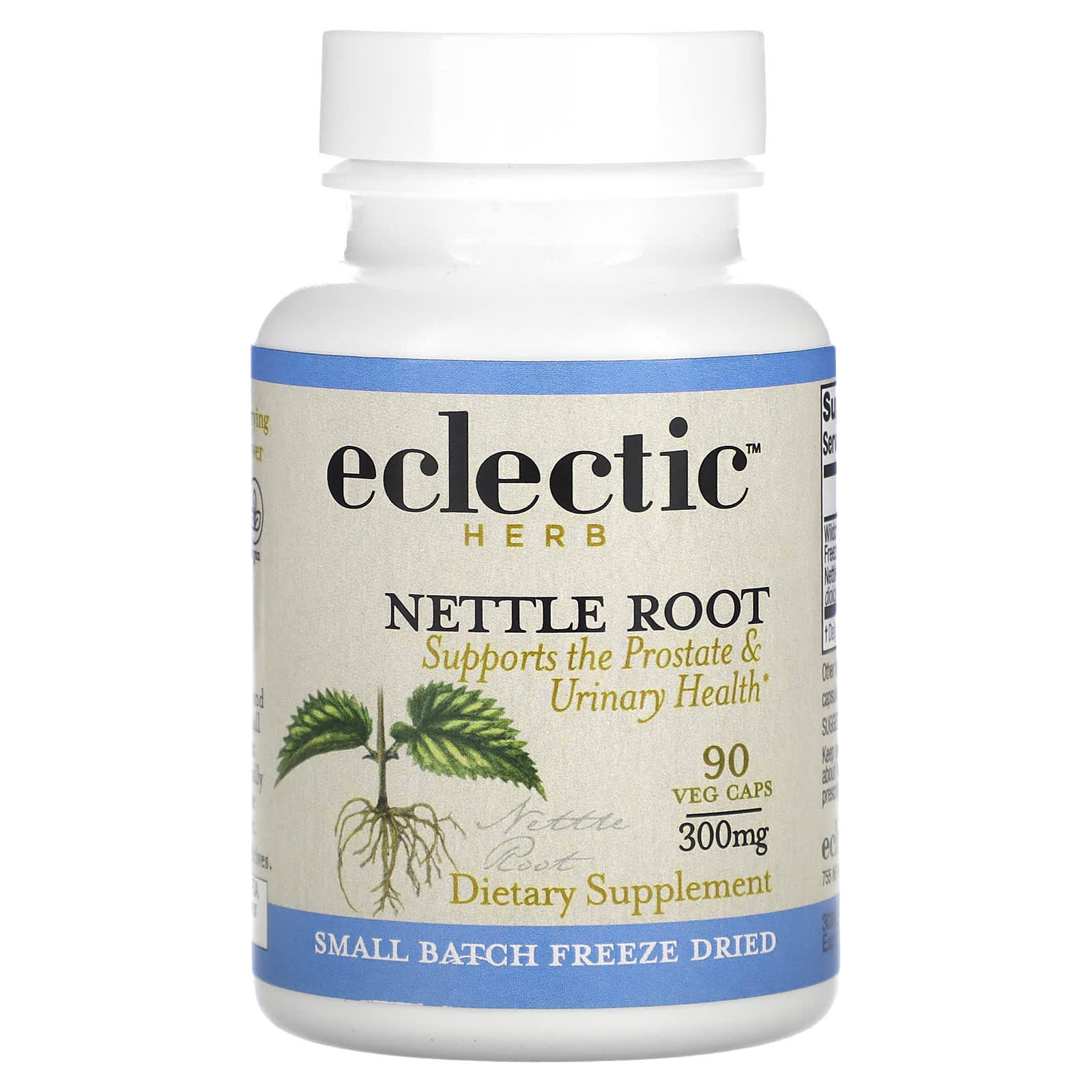 Nettle Root Supplement for Prostate Health - 90 Veg Caps, 300mg - Image 1