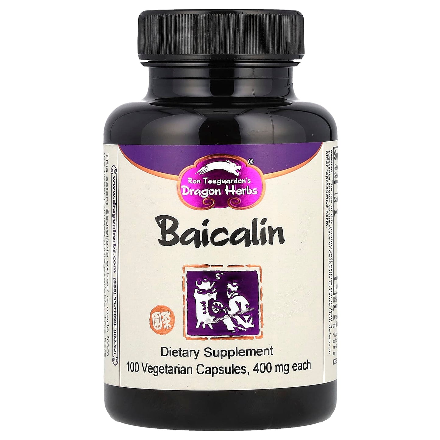 Dragon Herbs Baicalin 400mg 100 Capsules for Immune Support - Image 1