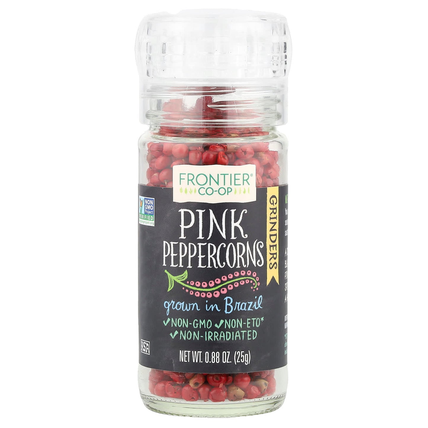 Pink Peppercorns by Frontier Co-op, 0.88 oz, Non-GMO, Kosher - Image 1