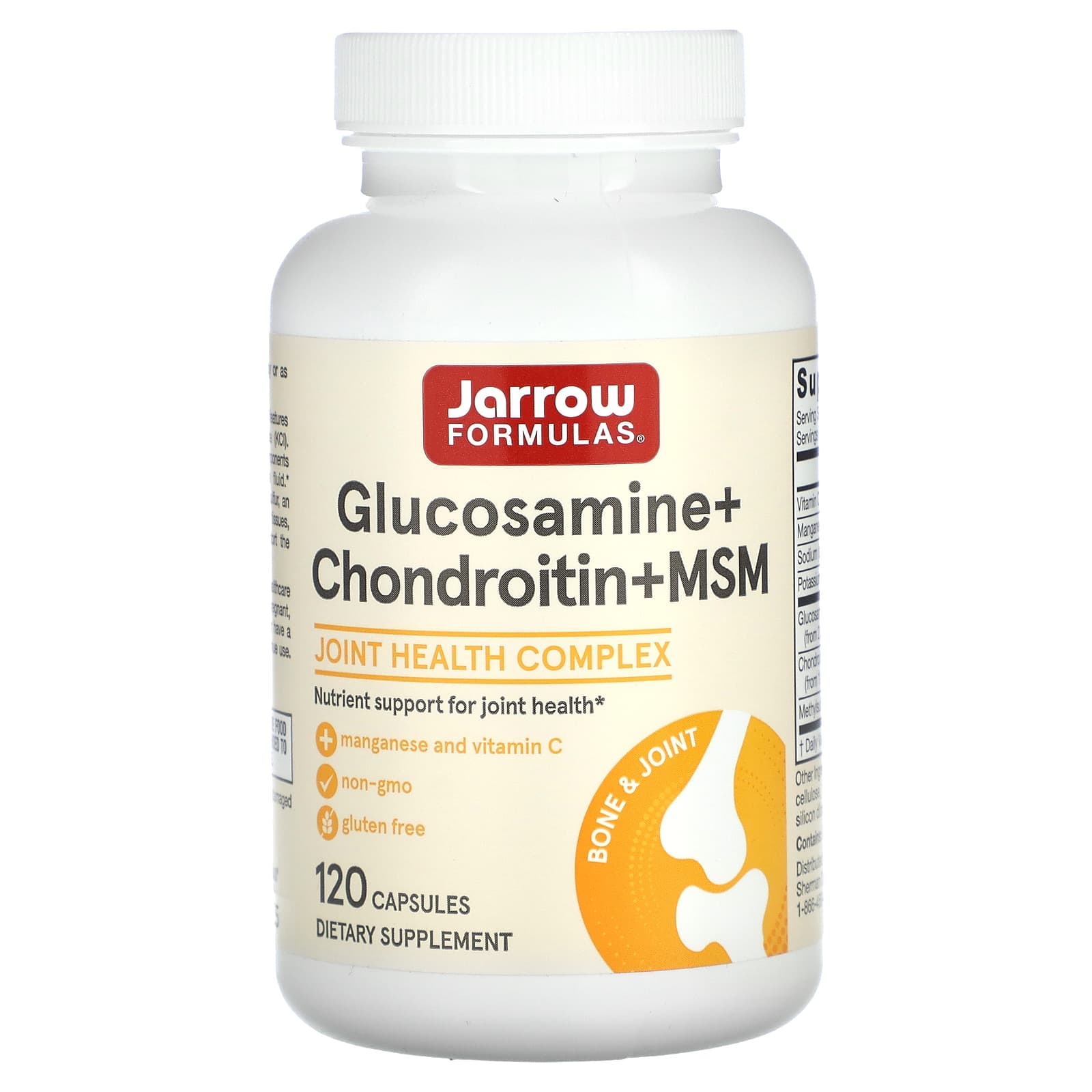 Jarrow Formulas Glucosamine & Chondroitin Supplement for Joint Health - Image 1
