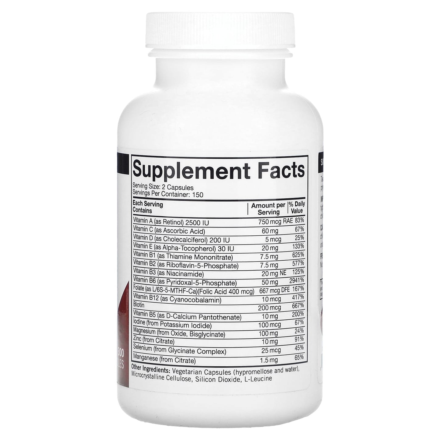 Kirkman Labs, Nu-Thera Multivitamin with P5P, 300 Capsules - Image 2