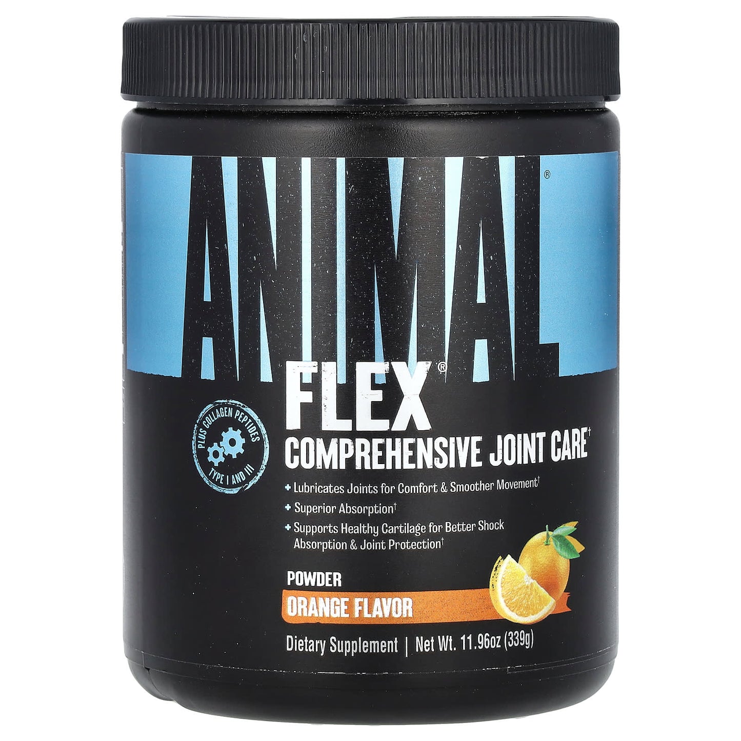 Animal Flex Joint Support Supplement Powder, Orange, 11.96 oz (339g) - Image 1