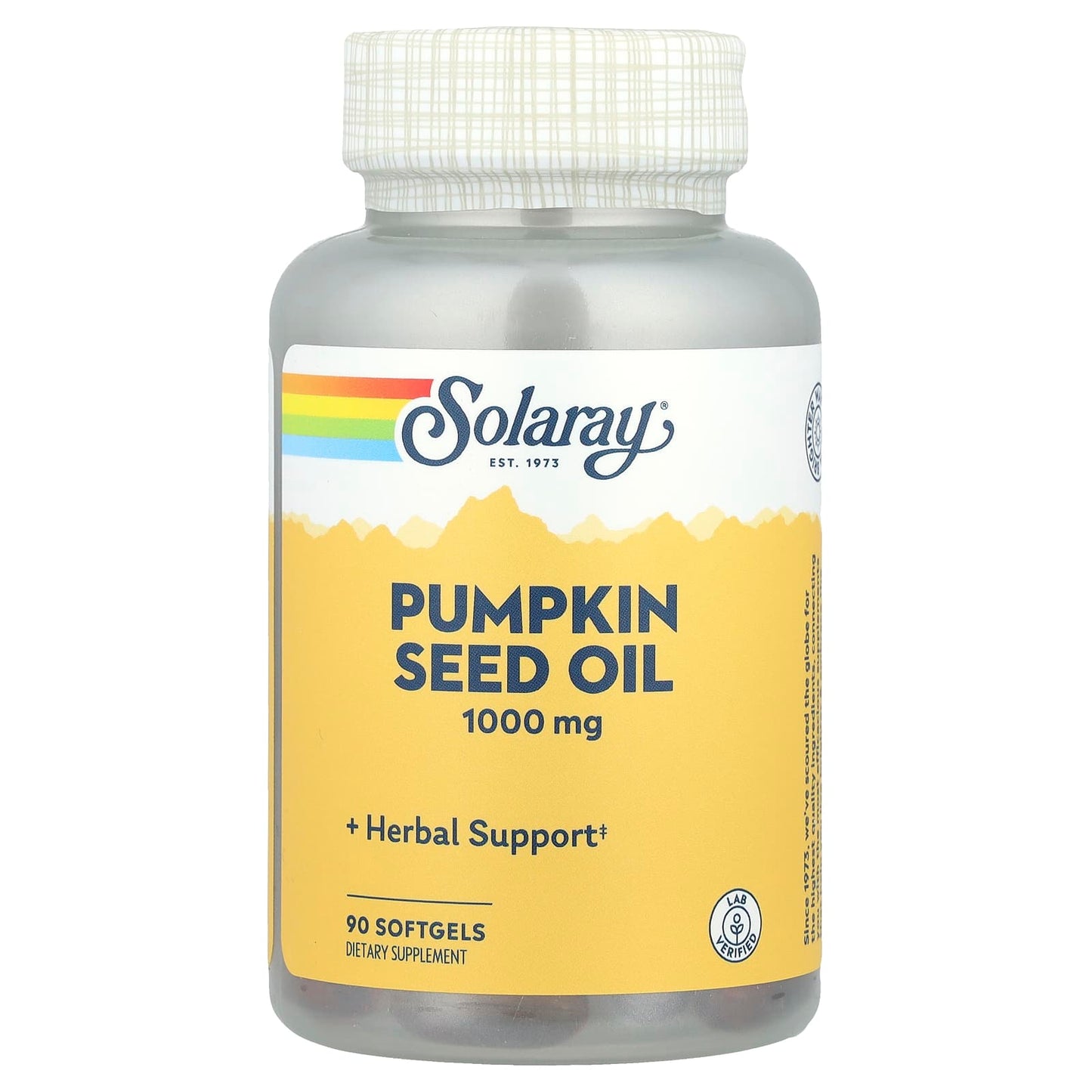 Solaray, Pumpkin Seed Oil, 1,000 mg, 90 Softgels - Image 1
