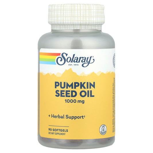 Solaray, Pumpkin Seed Oil, 1,000 mg, 90 Softgels - Image 1