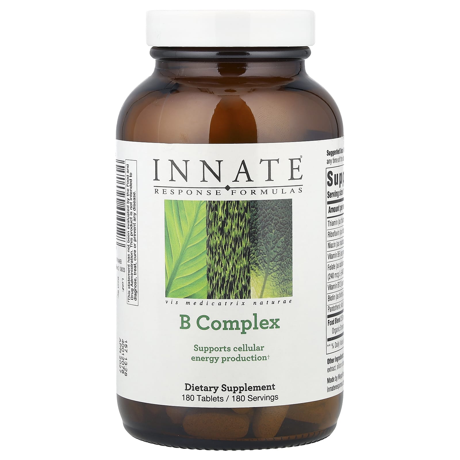 B Complex Dietary Supplement by Innate Response Formulas - Boost Cellular Energy - Image 1
