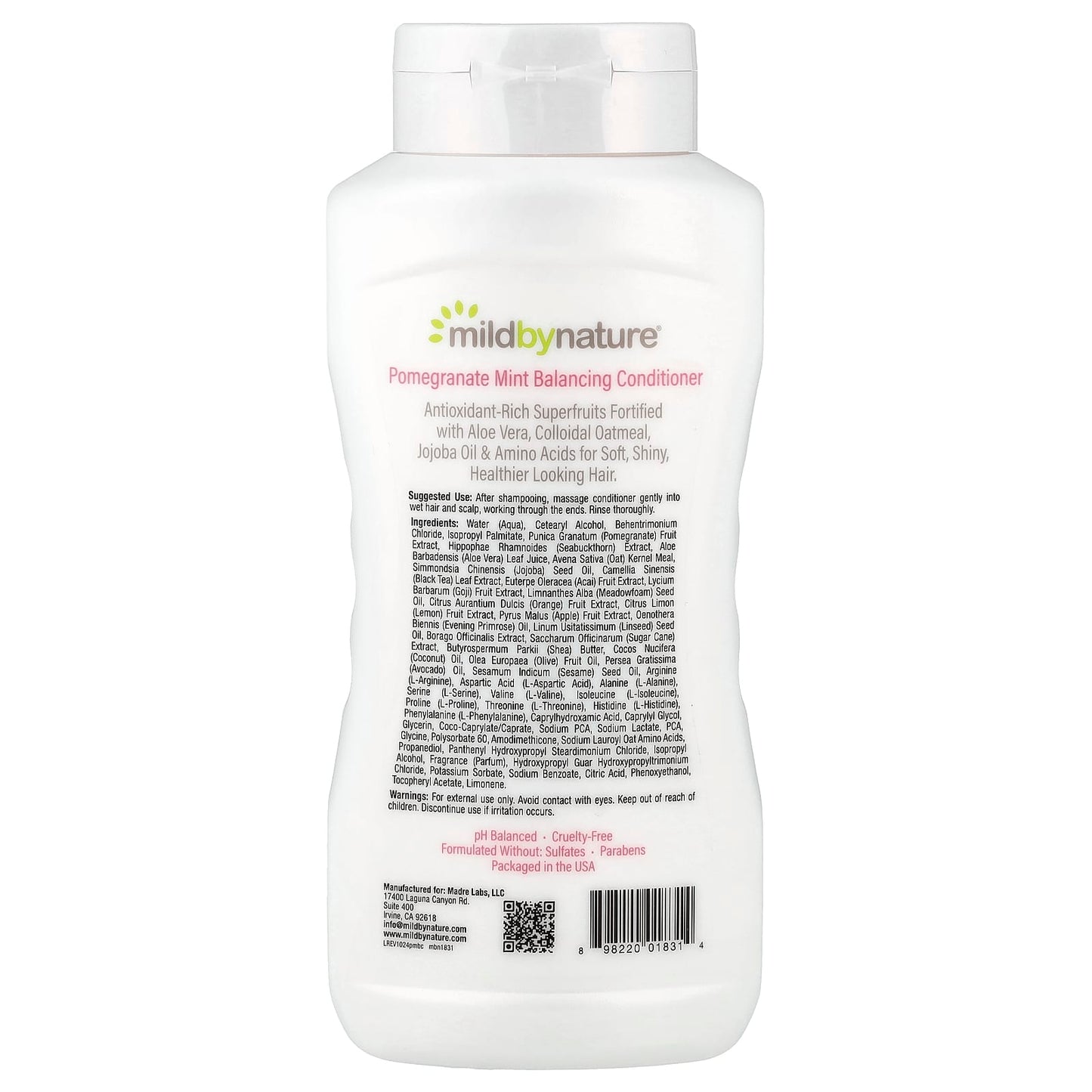 Pomegranate Mint Balancing Conditioner for Soft, Shiny Hair - Image 2