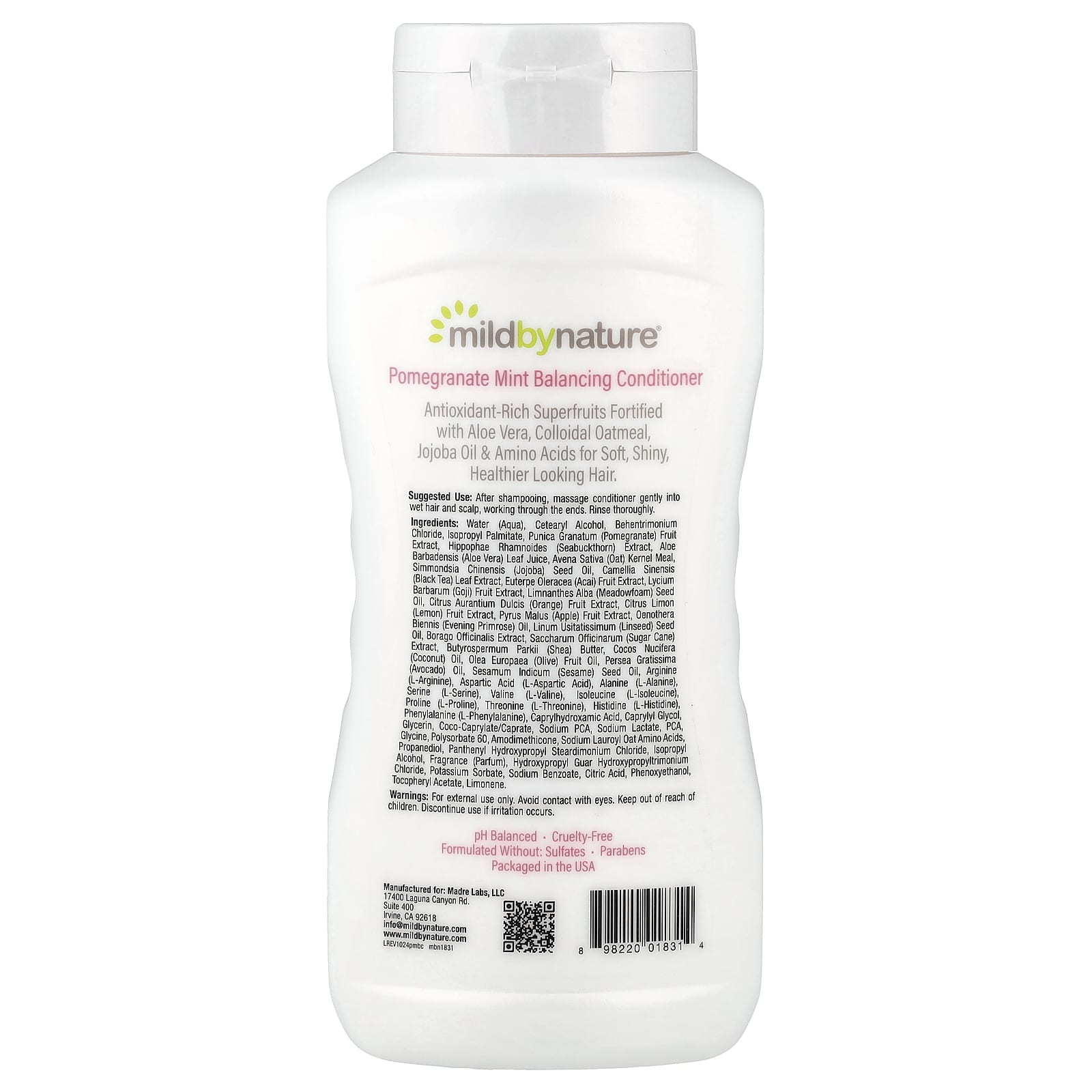 Pomegranate Mint Balancing Conditioner for Soft, Shiny Hair - Image 2