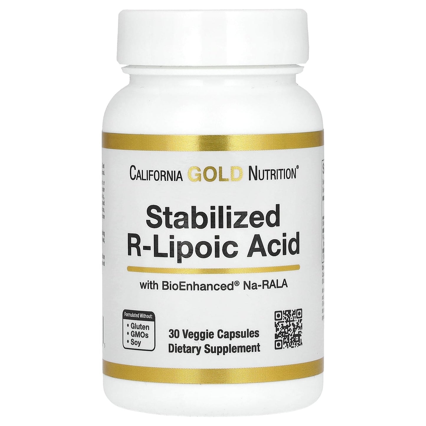 Stabilized R-Lipoic Acid with Biotin for Antioxidant Support | 30 Veggie Capsules - Image 1