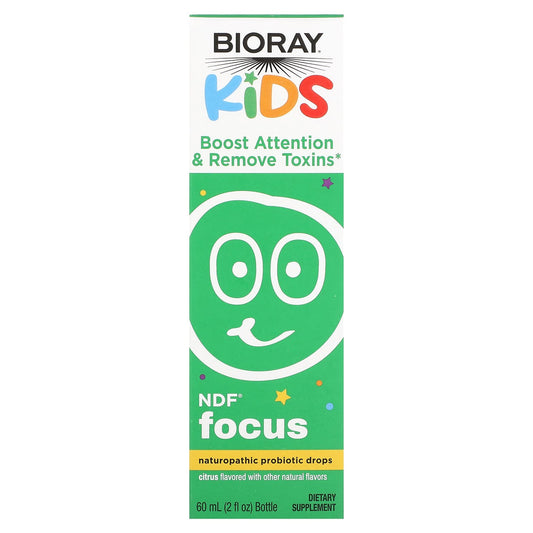 Naturopathic Probiotic Drops for Kids - Bioray NDF Focus Citrus 60ml - Image 1