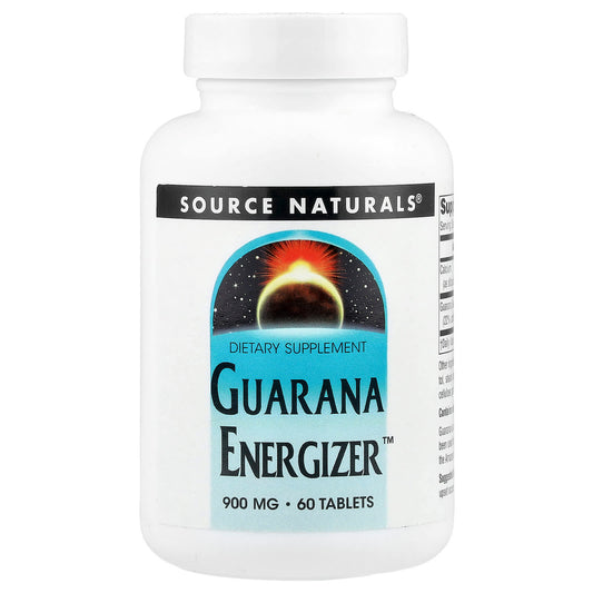 Source Naturals, Guarana Energizer™, 60 Tablets - Image 1