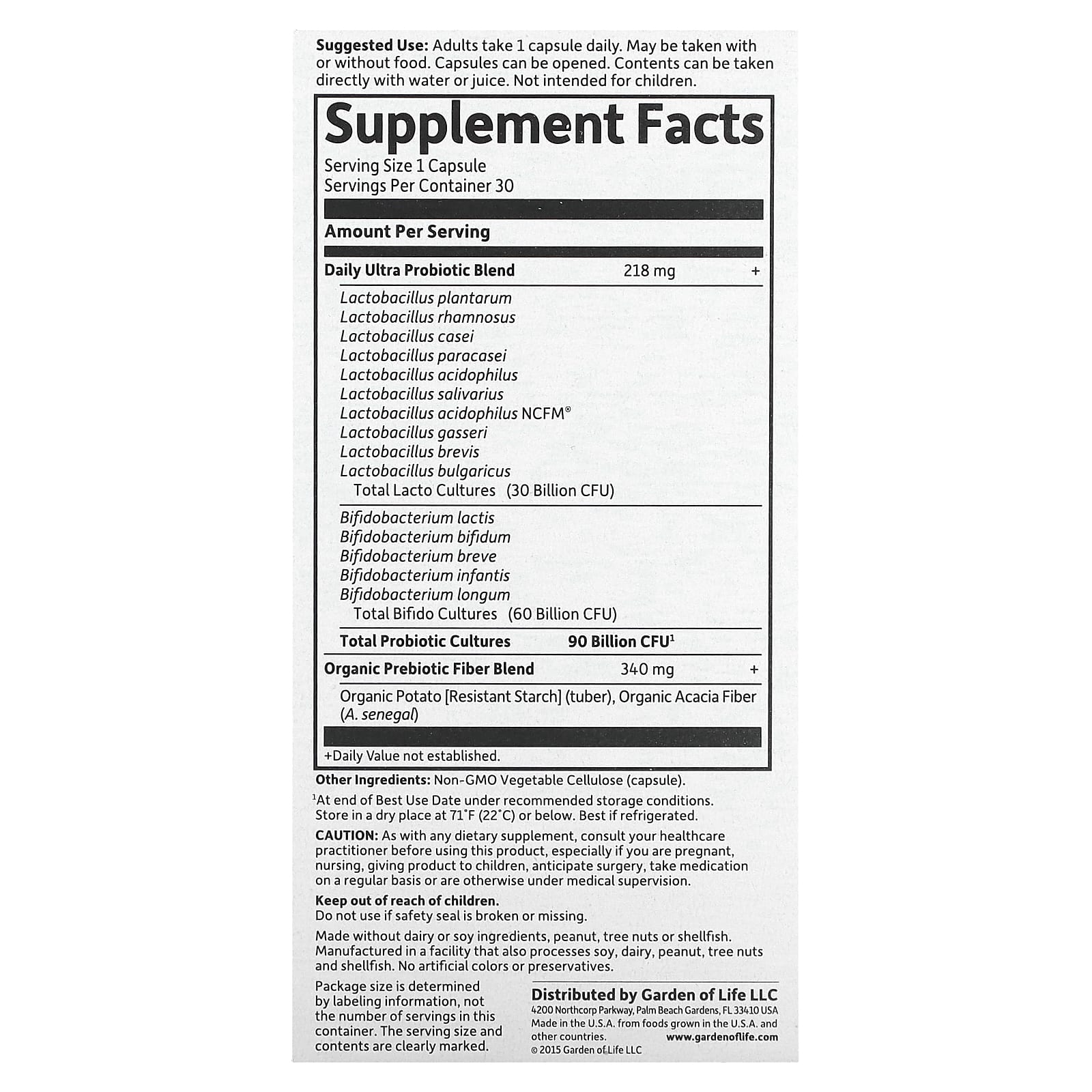 Dr. Formulated Probiotics for Colon & Immune Support - 90 Billion CFU 30 Capsules - Image 2