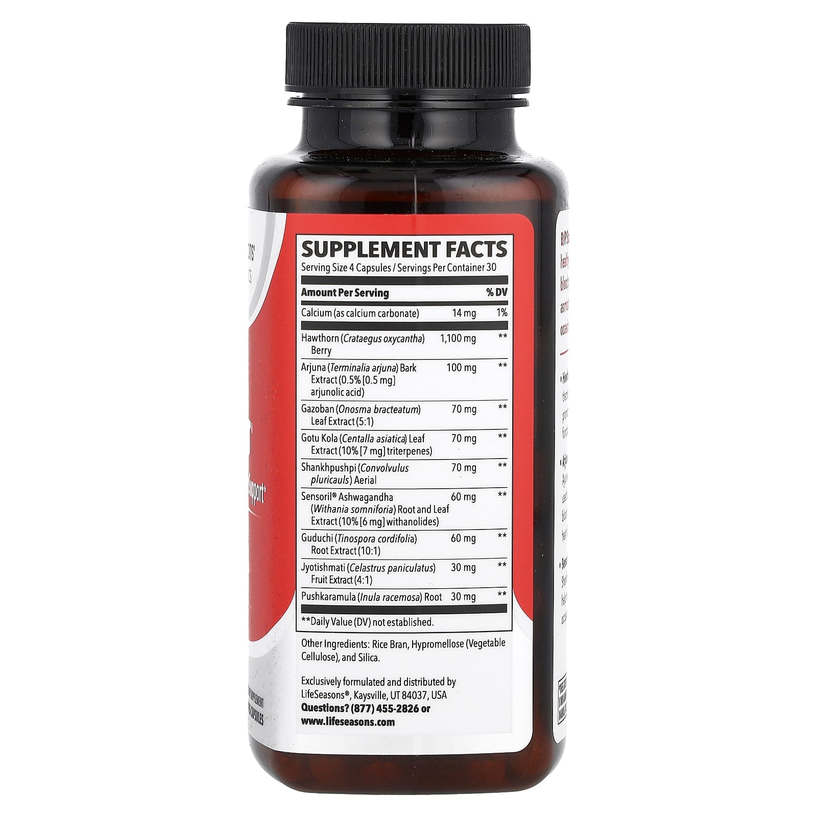 LifeSeasons, B/P Stabili-T®, Blood Pressure Support, 120 Veg Capsules - Image 2
