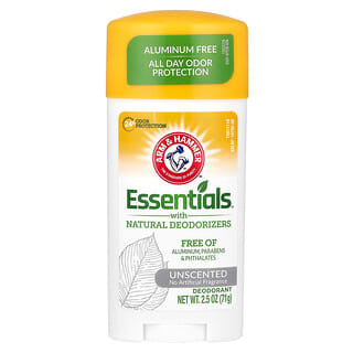 Arm & Hammer Natural Deodorant, Unscented, 24h Protection, 2.5 oz