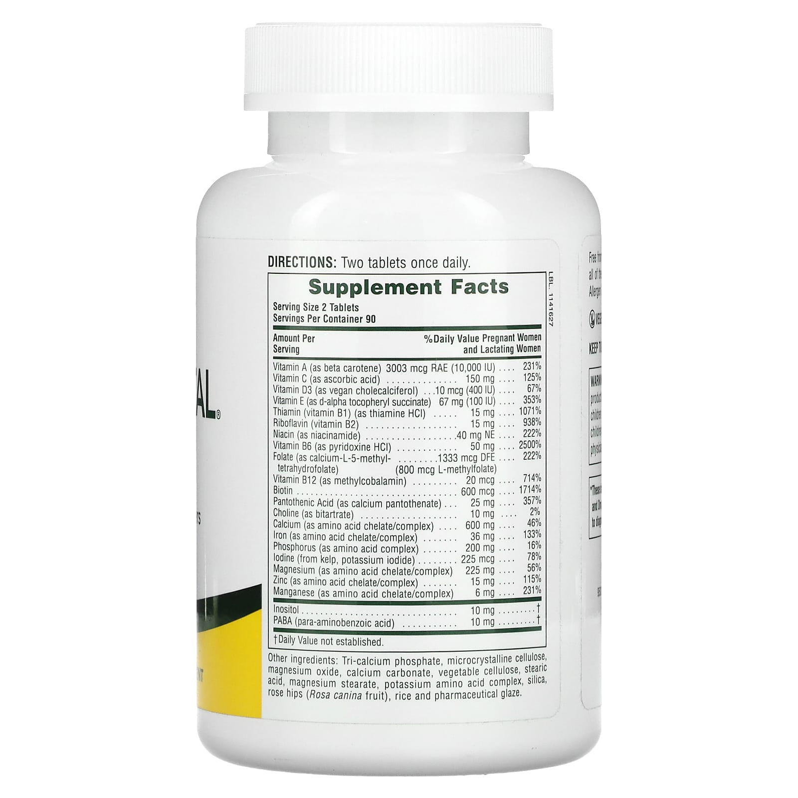 NaturesPlus, Ultra Prenatal Multivitamin, 180 Tablets - Image 2