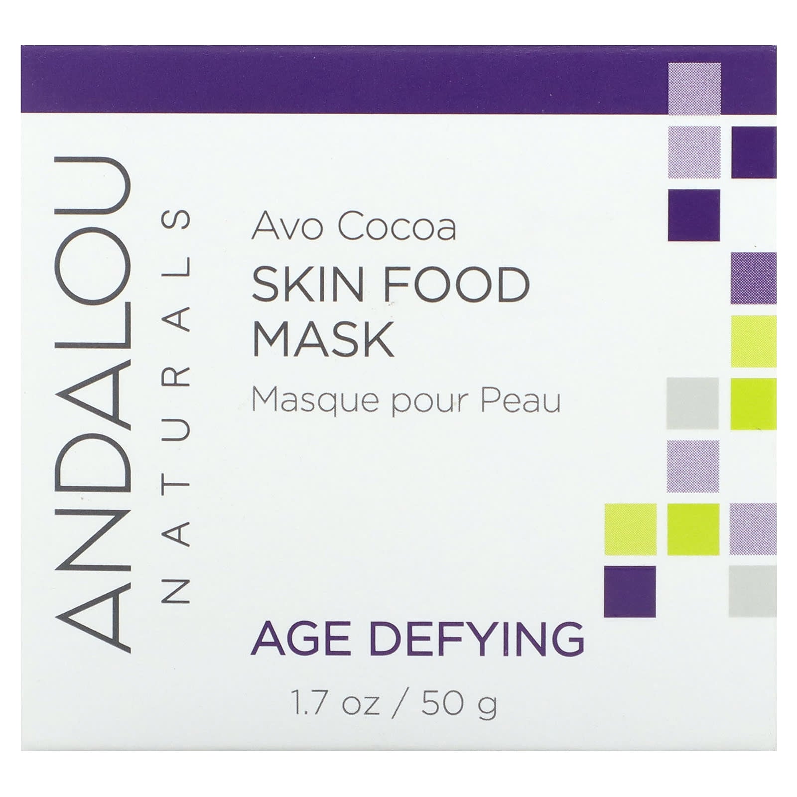 Andalou Naturals Avo Cocoa Skin Food Beauty Mask, 50g, Vegan & Cruelty Free - Image 2