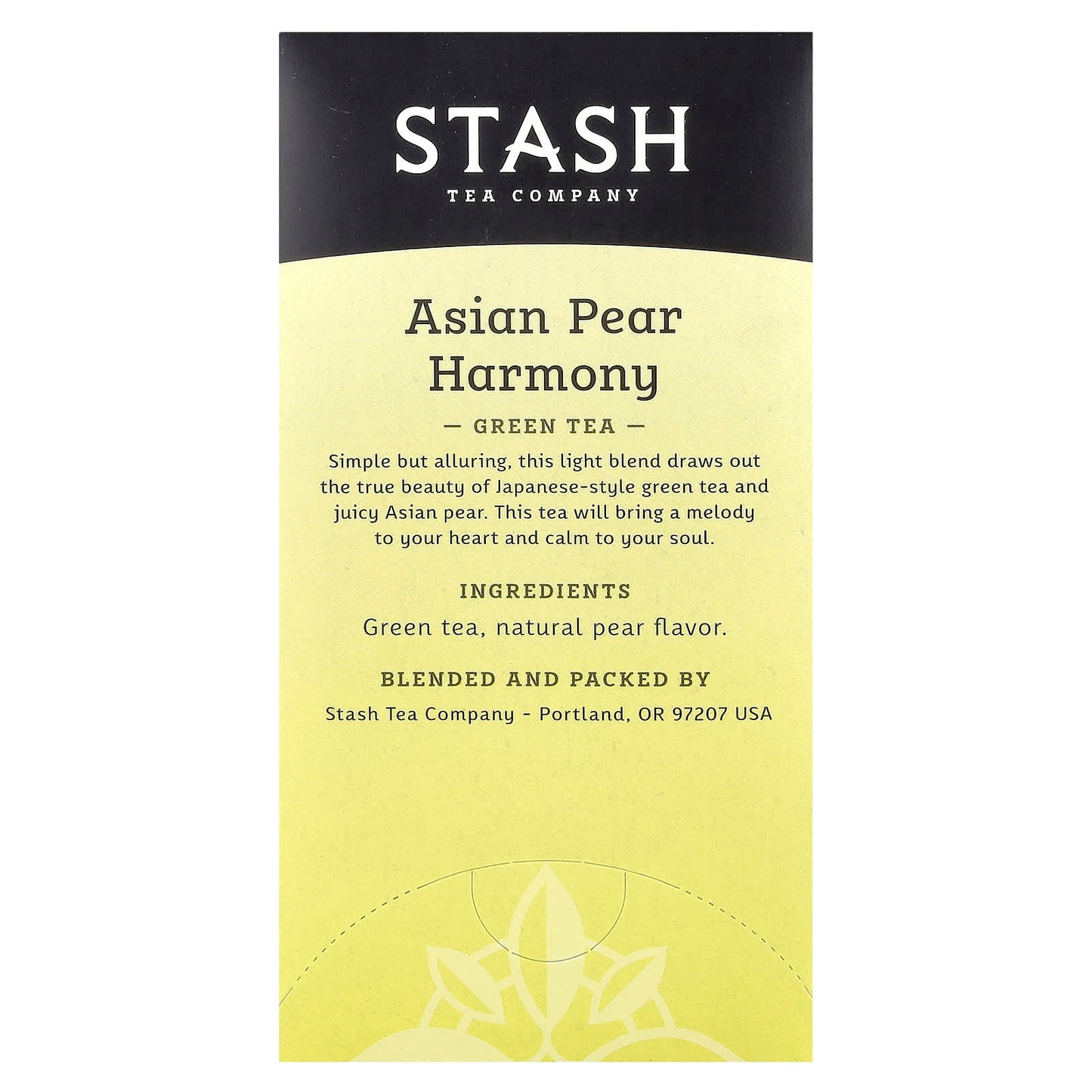 Stash Tea, Green Tea, Asian Pear Harmony, 18 Tea Bags, 1.1 oz (34 g) - Image 2
