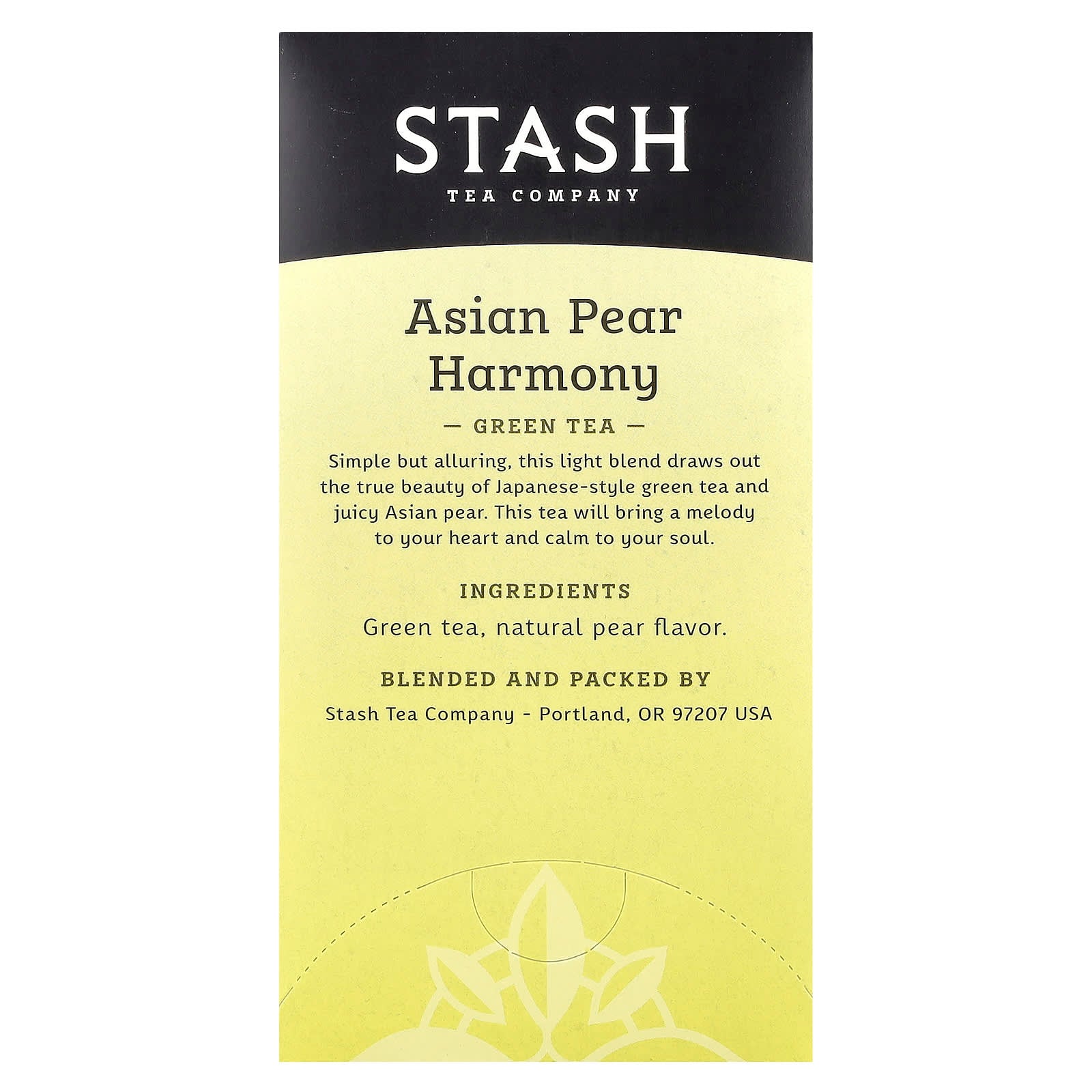 Stash Tea, Green Tea, Asian Pear Harmony, 18 Tea Bags, 1.1 oz (34 g) - Image 2