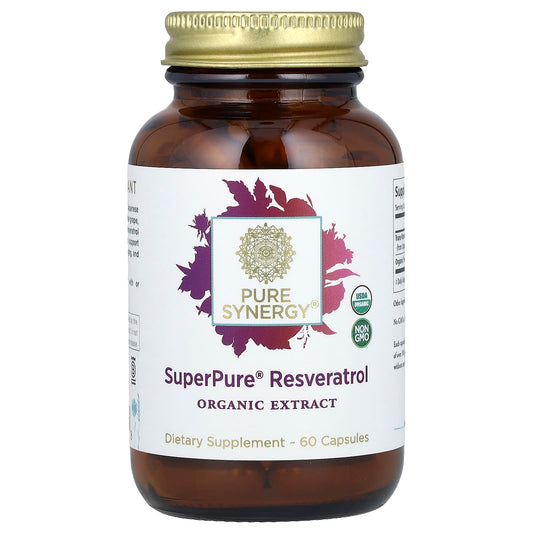 Pure Synergy, SuperPure® Resveratrol, 60 Capsules - Image 1