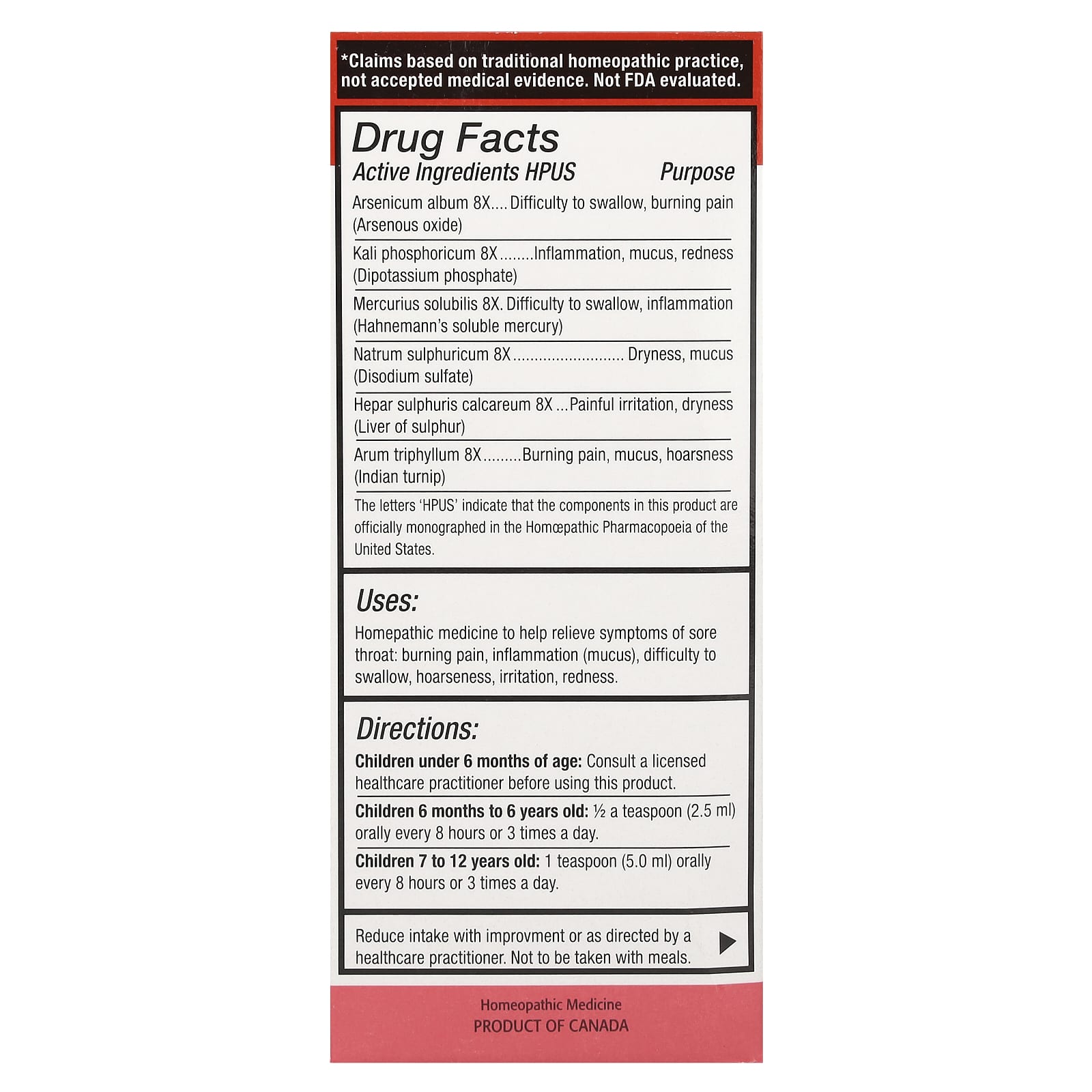 Homeopathic Sore Throat Relief for Kids - Homeolab USA - Image 2