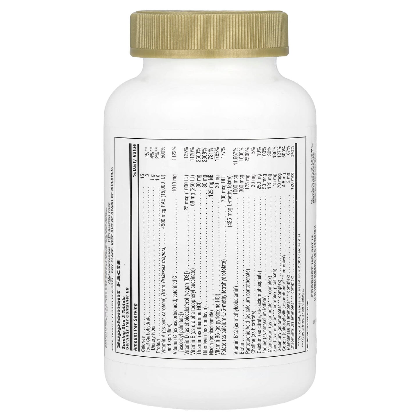 NaturesPlus, Source of Life®, Gold, The Ultimate Multivitamin Supplement, 180 Tablets - Image 2