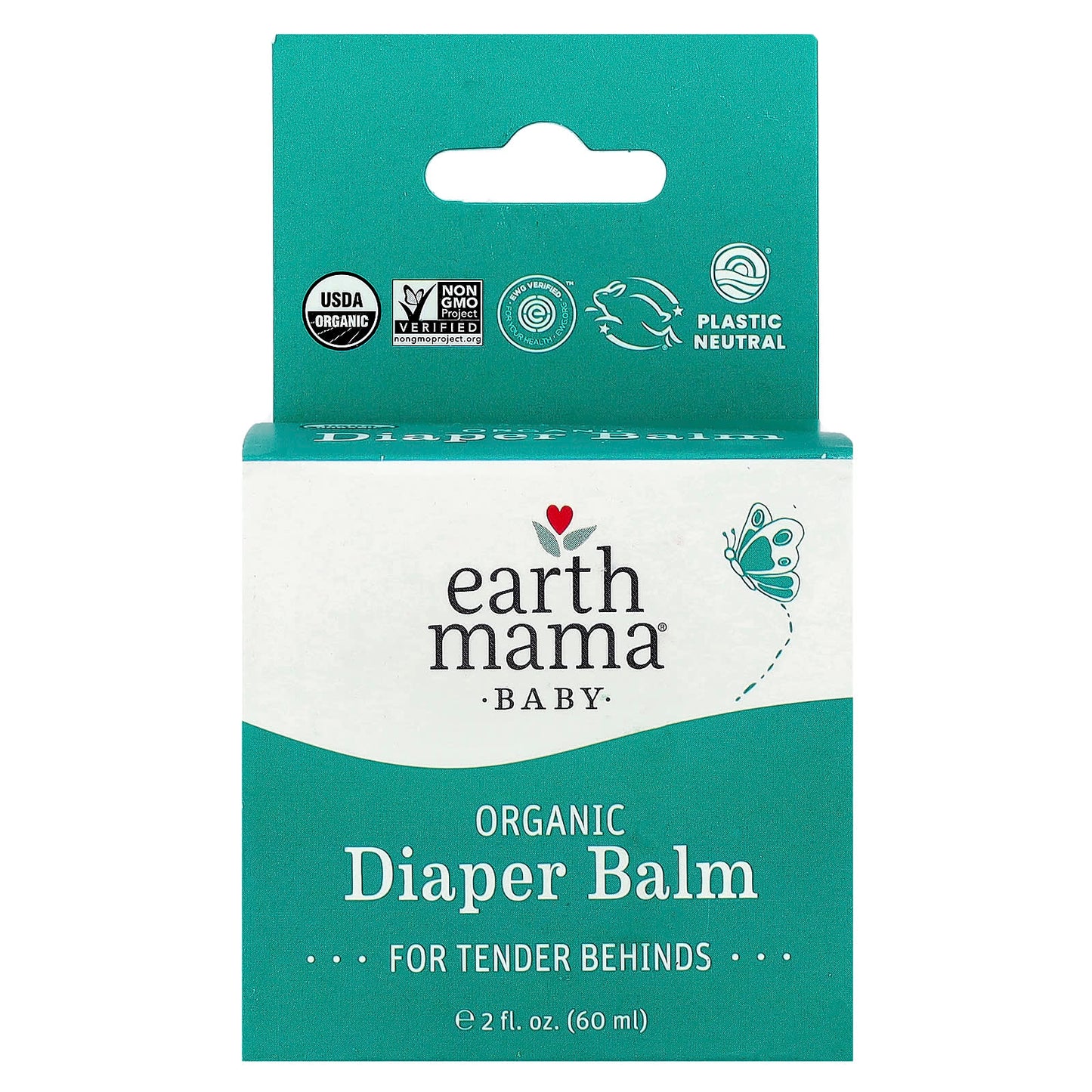 Organic Diaper Balm for Sensitive Baby Skin by Earth Mama - Image 2