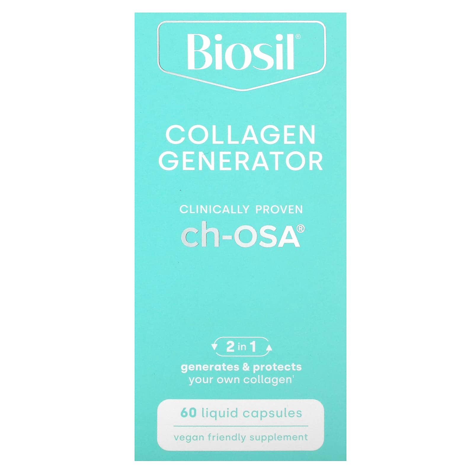 BioSil - Clinically Proven Collagen Generator, 60 Liquid Capsules - Image 1