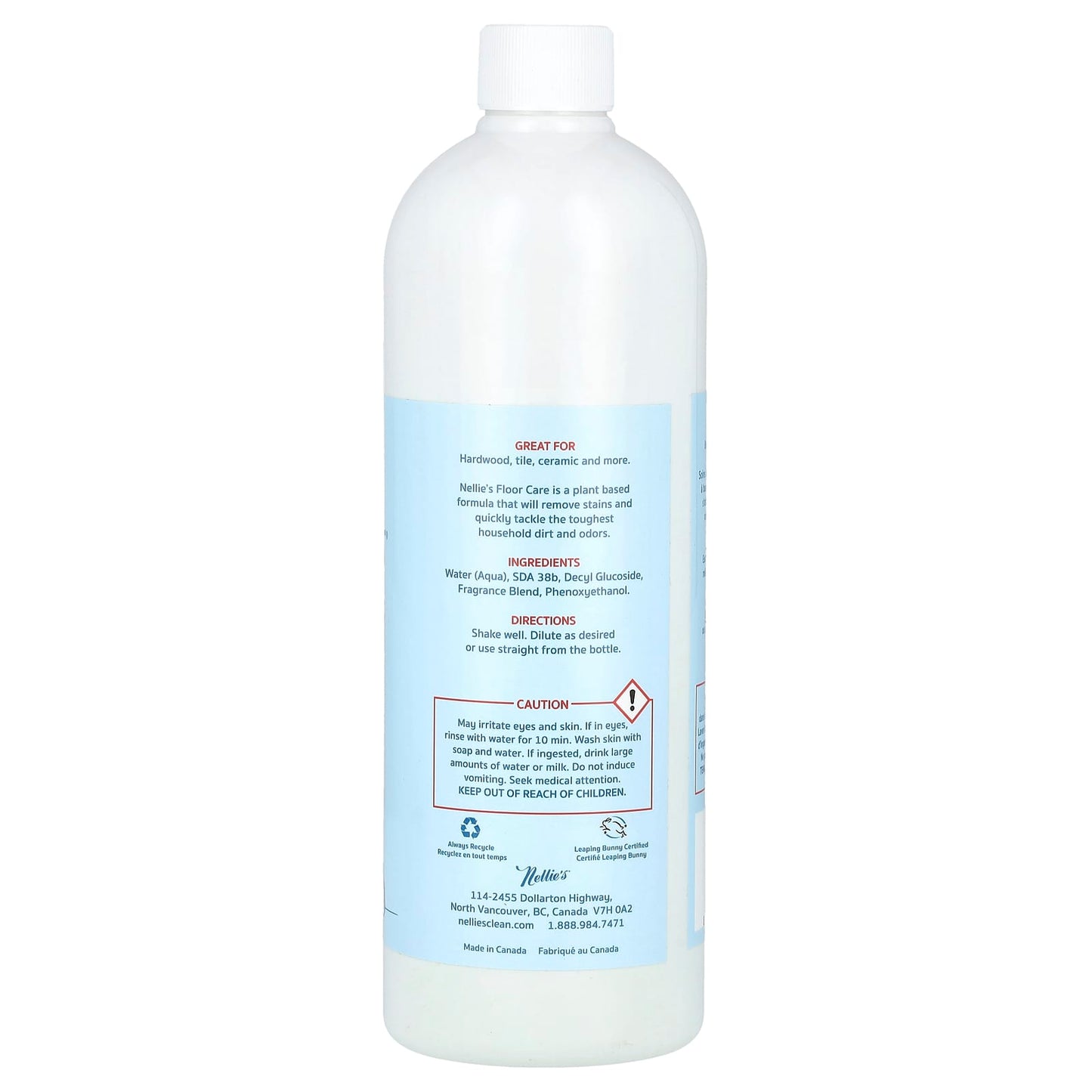 Nellie's, Floor Care, Lemongrass, 25 fl oz (740 ml) - Image 2