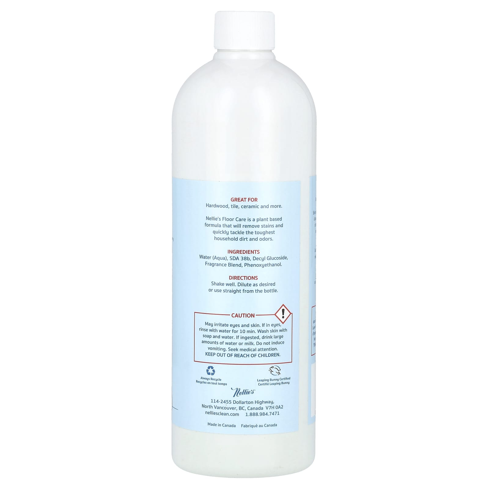 Nellie's, Floor Care, Lemongrass, 25 fl oz (740 ml) - Image 2