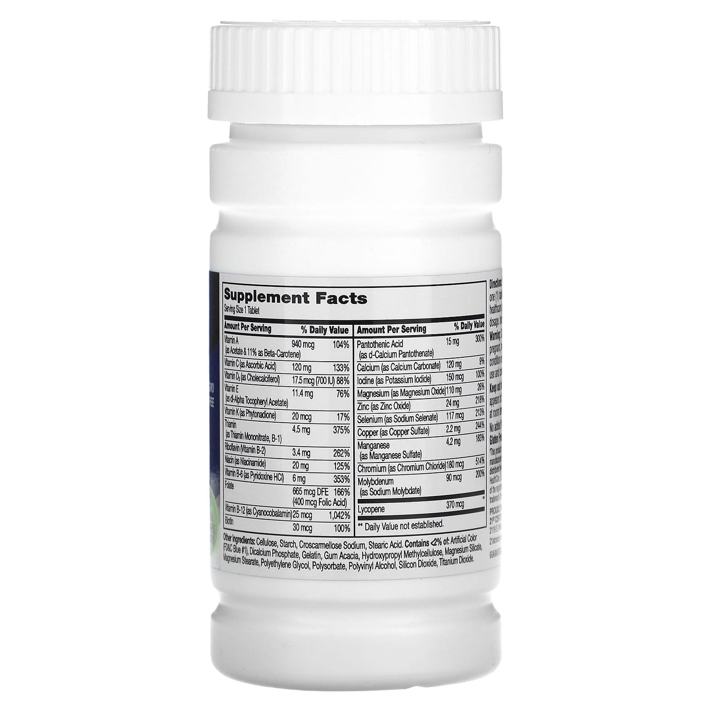 Men's 50+ Multivitamin Supplement by 21st Century - 100 Tablets - Image 2
