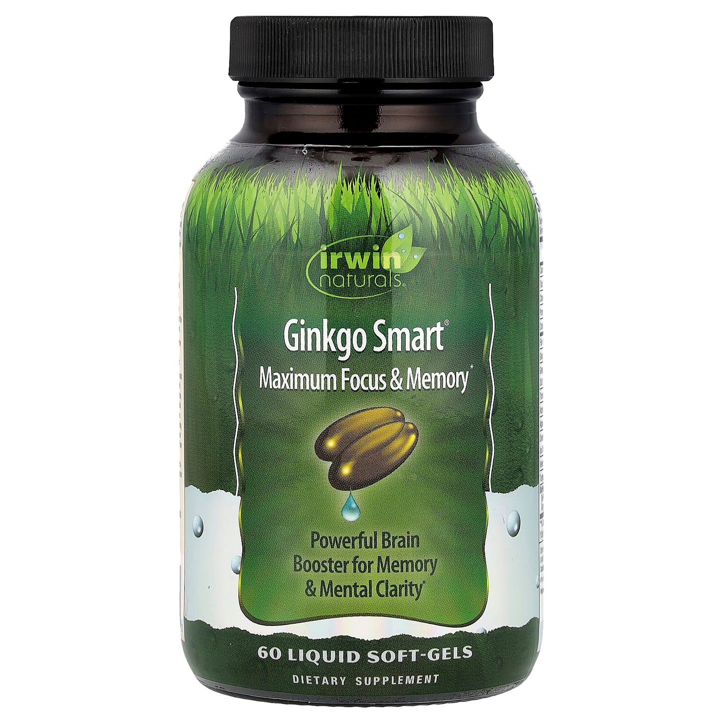 Ginkgo Smart Maximum Focus & Memory Liquid Soft-Gels by Irwin Naturals - Image 1