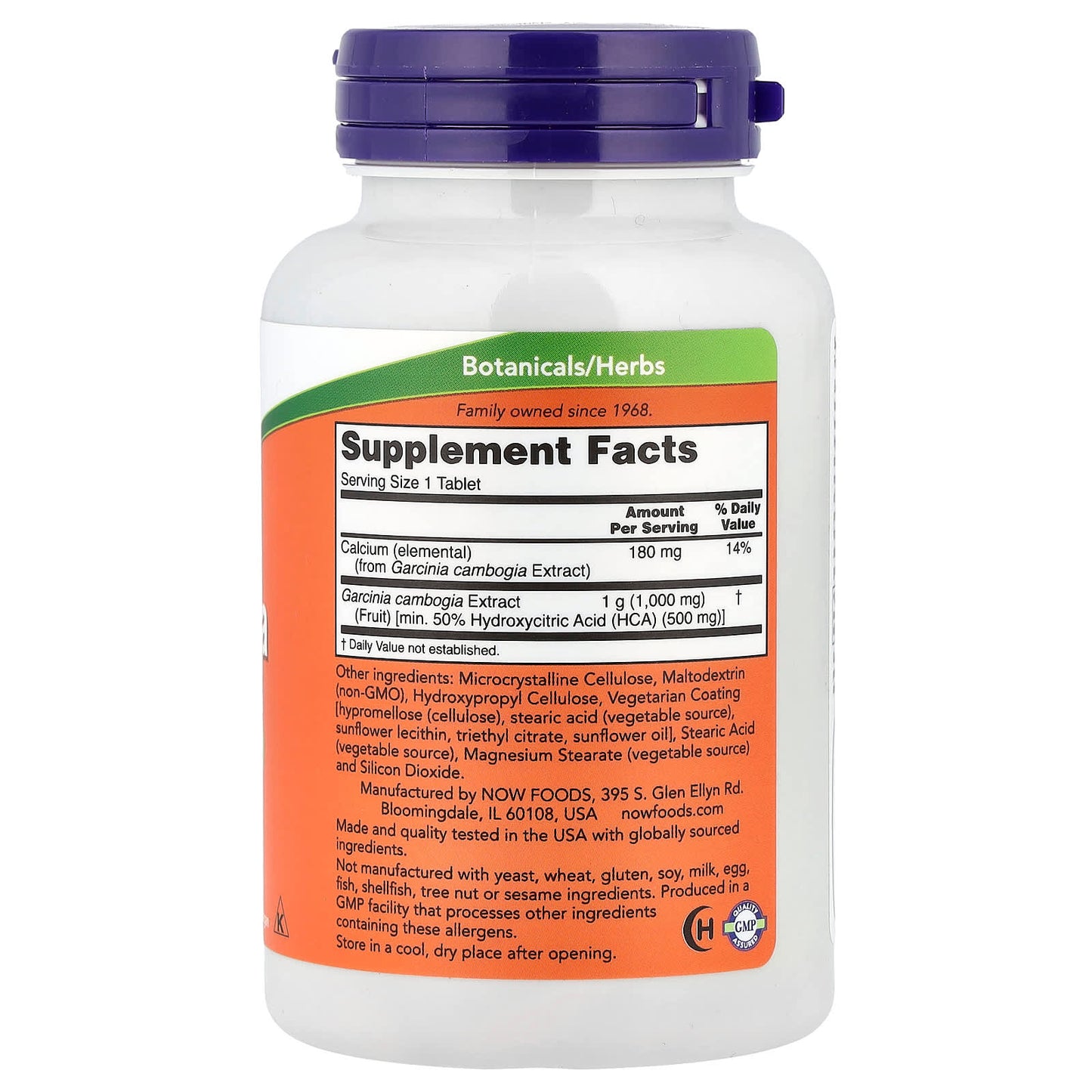 NOW Foods, Garcinia, 120 Tablets - Image 2