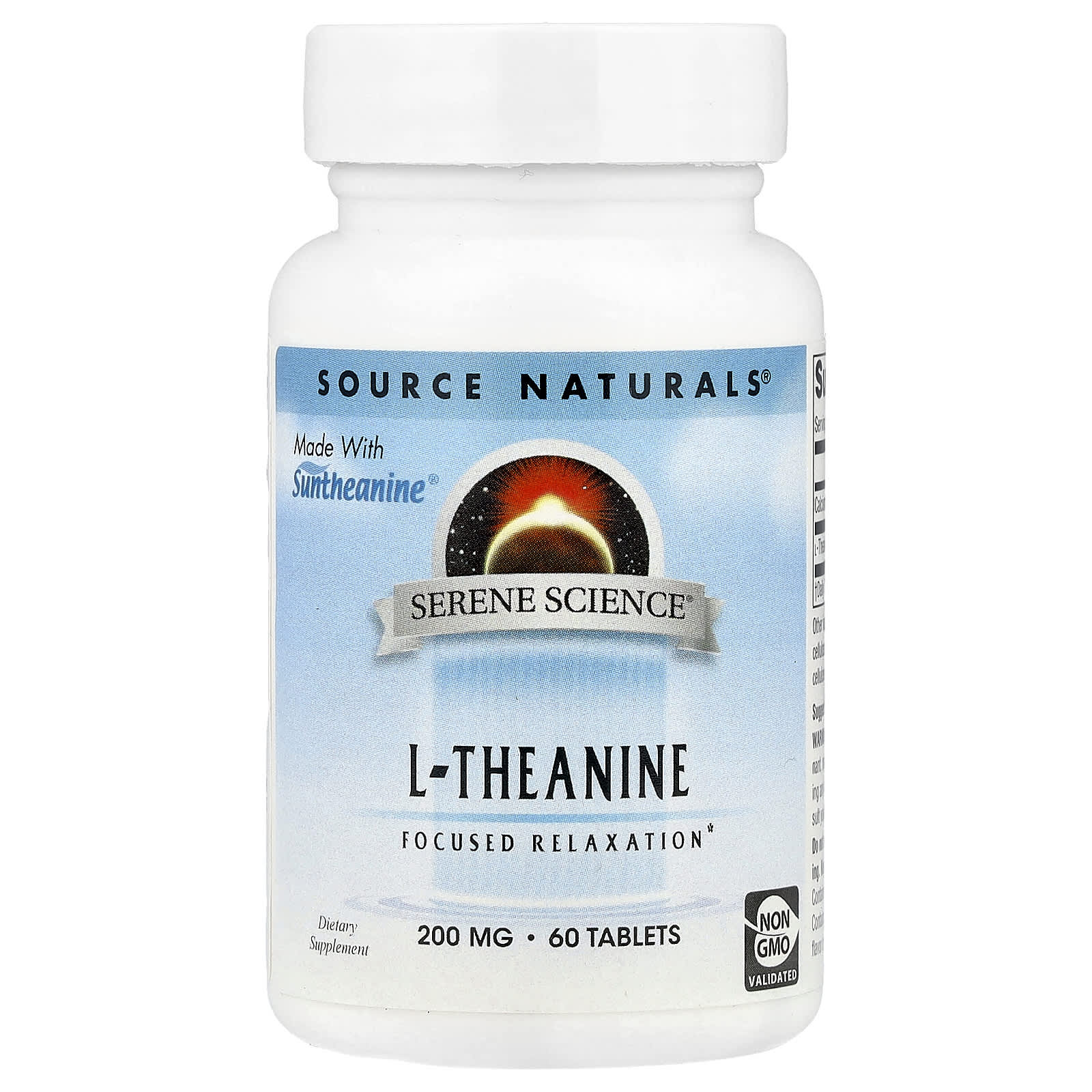 Source Naturals, Serene Science®, L-Theanine, 60 Tablets - Image 1