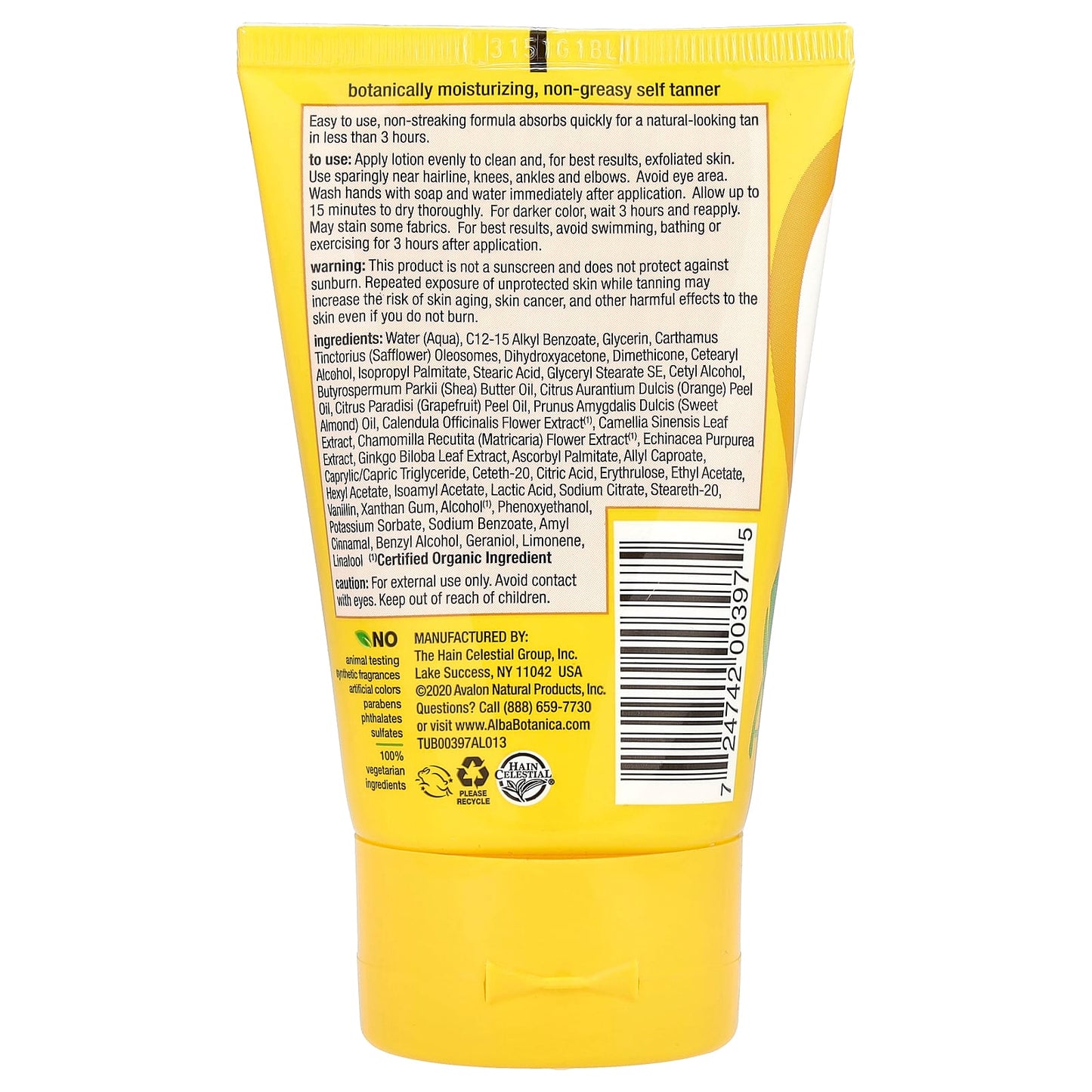 Natural Sunless Tanner by Alba Botanica - Cruelty Free & Vegan Friendly - Image 2